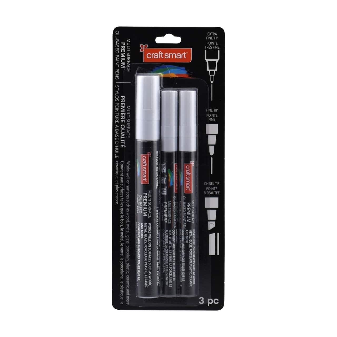 6 Packs: 3 ct. (18 total) Premium Oil-Based Paint Pens by Craft Smart®